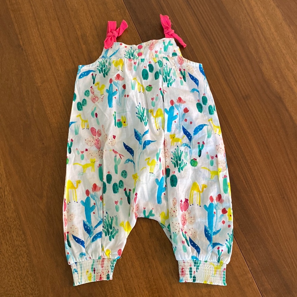 Catimini Cactus Motif Tie Strap Romper